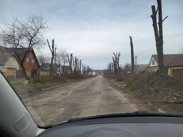 Зараз центральну вулицю Руської Поляни приводять до ладу... Зараз центральну вулицю Руської Поляни приводять до ладу...