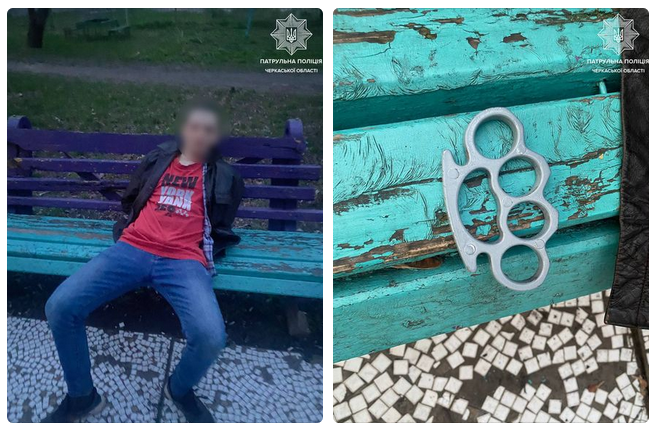 У Черкасах у дворі будинку невідомий чоловік у п'яному вигляді вживав нецензурну лексику, чіплявся до громадян та провокував бійку
