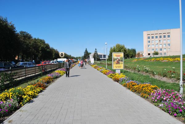 Алея в центрі міста Золотоноші Алея в центрі міста Золотоноші