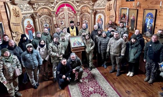 Присяга у козацькій церкві Петра Калнишевського у Холодному Яру